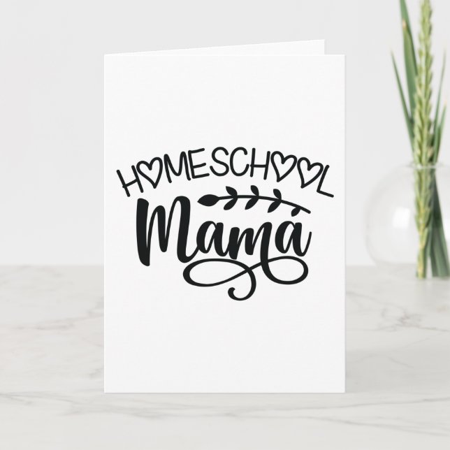 Tarjeta Homeschool Mama (Anverso)