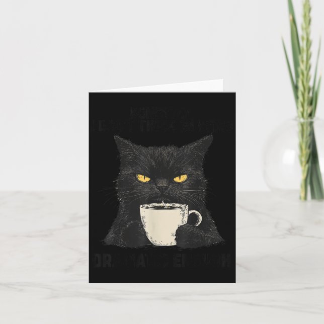 Tarjeta Honestamente no creo que sea un gato lo suficiente (Anverso)