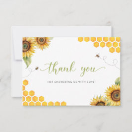 Tarjeta Honey Baby Shower Gracias