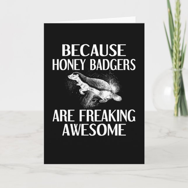 Tarjeta Honey Badger Gits Animal Honey Badger (Anverso)