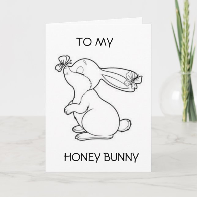 TARJETA HONEY BUNNY CELEBRAMOS NUESTRO "ANIVERSARIO" (Anverso)