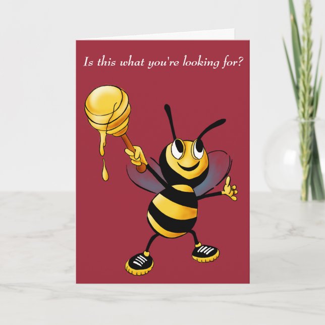 Tarjeta Honeybee Rosh HaShana (Anverso)