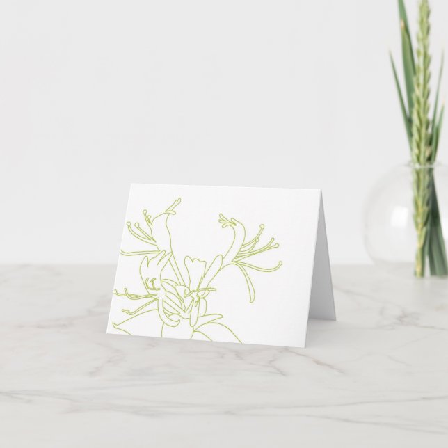 Tarjeta HONEYSUCKLE Notecard (Anverso)