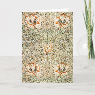 Tarjeta Honeysuckle, William Morris