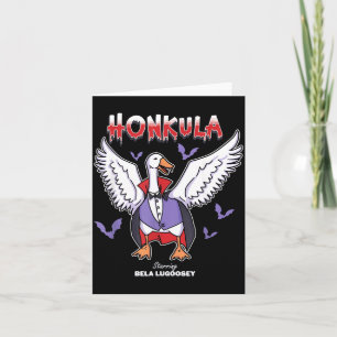 Tarjeta Honkula Funny Vampire Halloween Ganso Meme Honkus