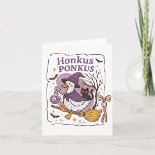 Tarjeta Honkus Ponkus Goose Halloween Bruja Goose Silly Go
