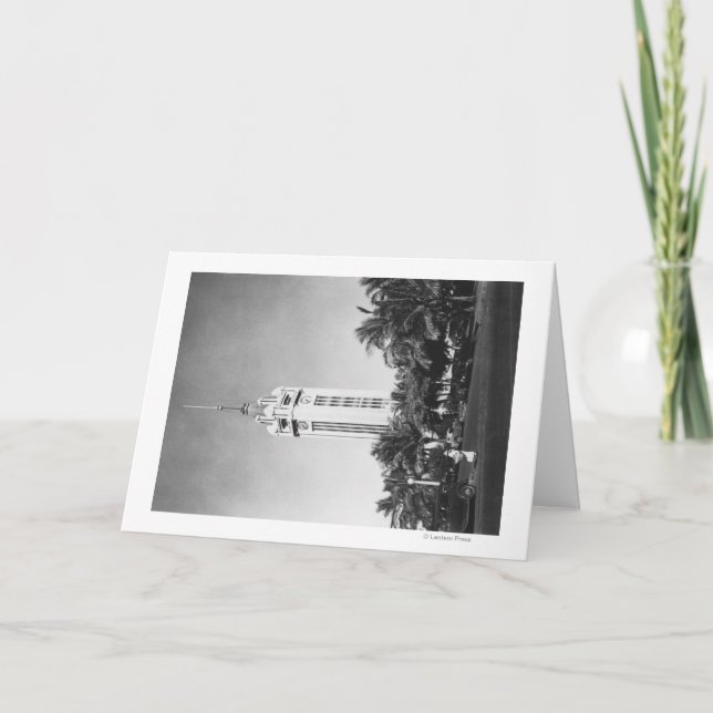 Tarjeta Honolulu, Hawaii - La fotografía de la torre Aloha (Anverso)