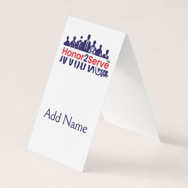 Tarjeta Honor2Serve (Anverso)
