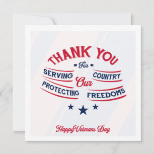 Tarjeta Honrando a todos los que sirvieron