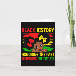 Tarjeta Honrando el pasado mes de la historia negra afroam