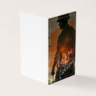 Tarjeta Honrar a los caídos - recordar su sacrificio