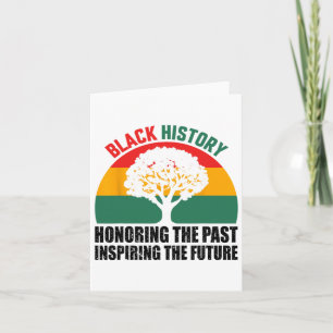 Tarjeta Honrar el pasado inspirador futuro mes de la histo