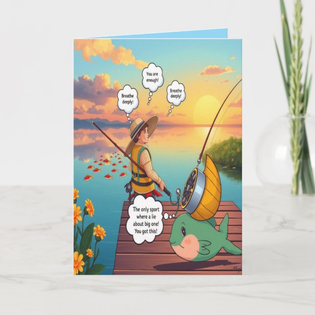 Tarjeta Hooked on Celebrating Birthday  (Anverso)