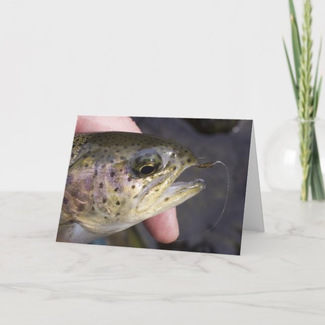 Tarjeta Hooked on fly fishing - Card (Anverso)