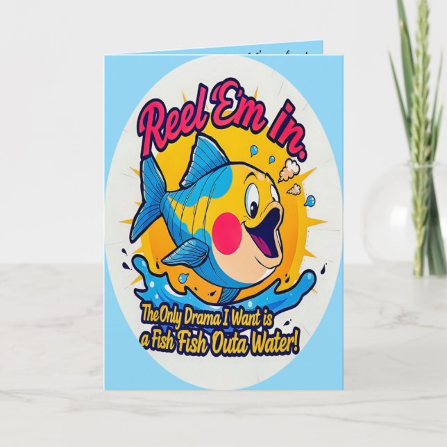 Tarjeta Hooked on You Birthday  (Anverso)