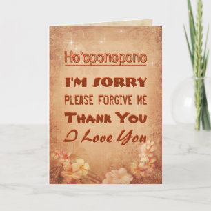 Tarjeta Ho'oponopono