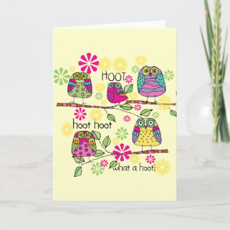 Tarjeta Hootie Owl
