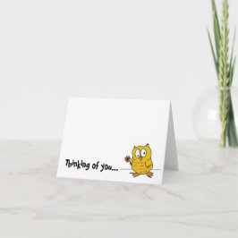 Tarjeta hootio, pensando en usted