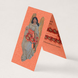 Tarjeta Hope Angel indignante Naranja Nieve