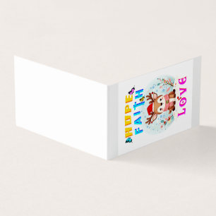 Tarjeta Hope Faith Love