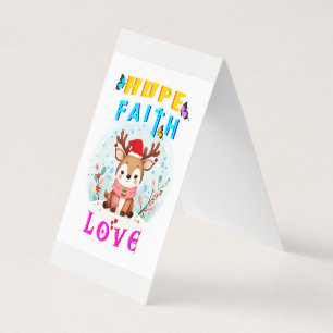 Tarjeta Hope Faith Love