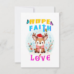 Tarjeta Hope Faith Love