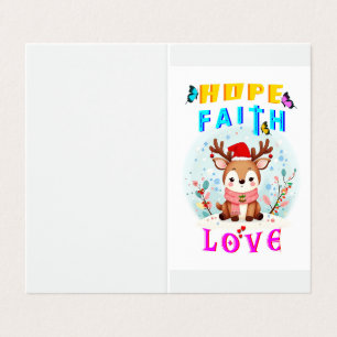 Tarjeta Hope Faith Love