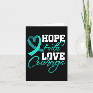 Tarjeta Hope Faith Love Courage Pstd Stress Awareness Mont