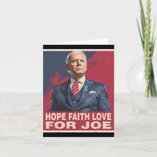 Tarjeta Hope Faith Love For Joe