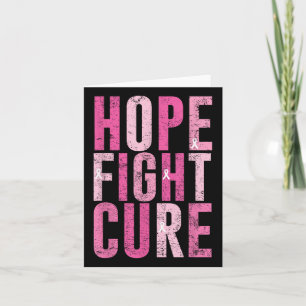 Tarjeta Hope Fight Cure Mama Awareness Design T-s