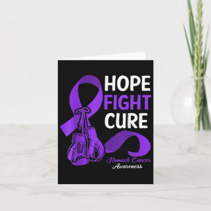 Tarjeta Hope Fight Cure Periwinkle Ribbon Stomach Cancer A