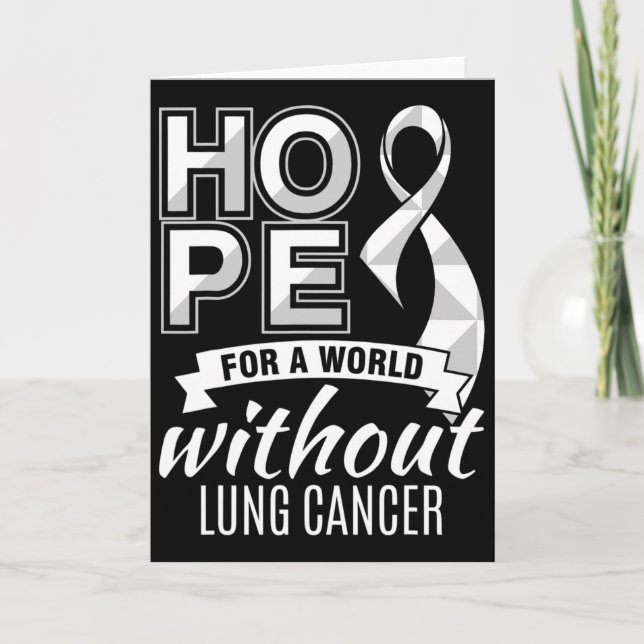 Tarjeta Hope For A World Without Lung Cancer  (Anverso)
