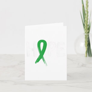 Tarjeta Hope Green Ribbon Mental Health Awareness