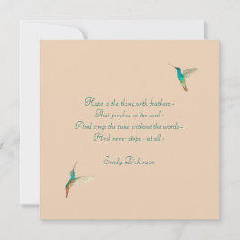 Tarjeta Hope Hummingbird