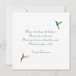 Tarjeta Hope Hummingbird