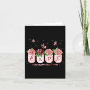 Tarjeta Hope Hydrangea Flor Mariposa Múltiple Mieloma C