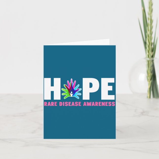 Tarjeta Hope Rare Disease Awareness Shirt - Rare Disease D (Anverso)
