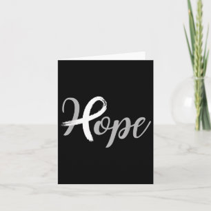 Tarjeta Hope Ribbon Lung Cancer Awareness