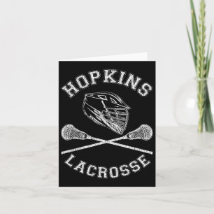 Tarjeta Hopkins Lacrosse Vintage Lax Retro Molesto