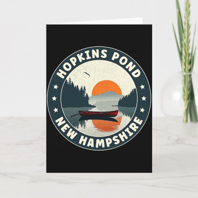 Tarjeta Hopkins Nd New Hampshire Sunset T Shirt  (Anverso)
