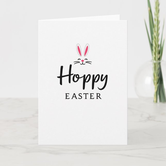 Tarjeta Hoppy Animal Easter Card (Anverso)