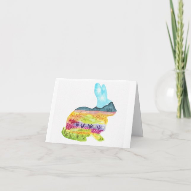 Tarjeta Hoppy Bunny (Anverso)