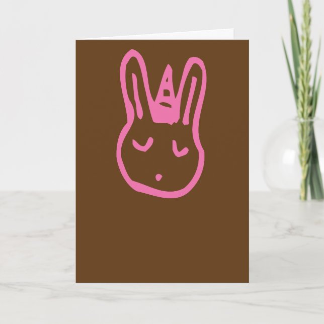 Tarjeta Hoppy Bunny (Anverso)