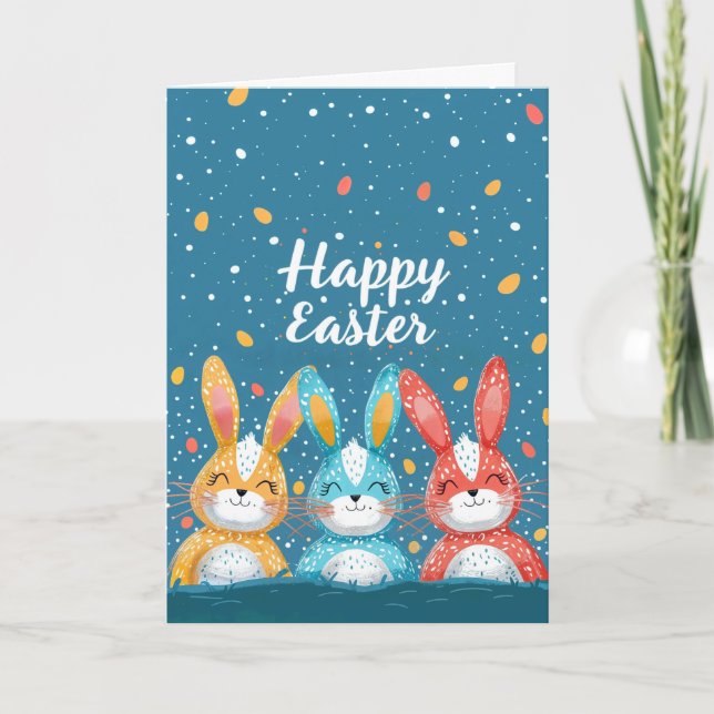 Tarjeta Hoppy Easter Card (Anverso)