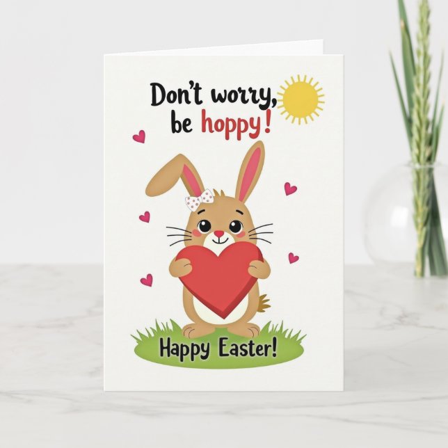 Tarjeta Hoppy Easter Greetings Card (Anverso)