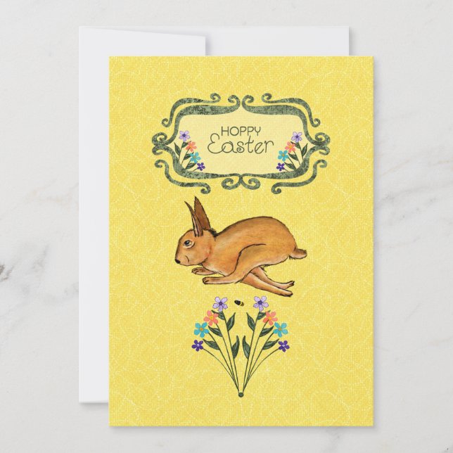 Tarjeta Hoppy Easter Kids (Anverso)