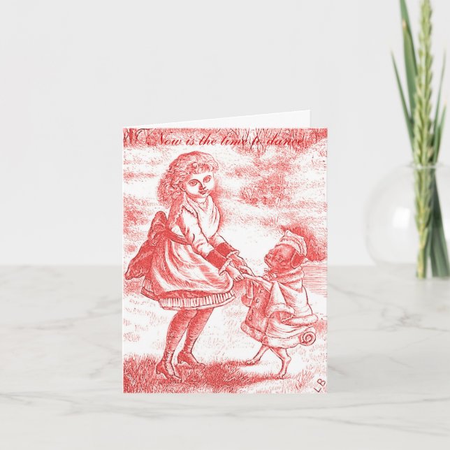 Tarjeta Hora de bailar la afirmación Notecard (Anverso)