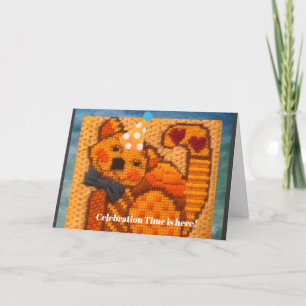 Tarjeta Hora de celebración Feliz Cumpleaños Gato