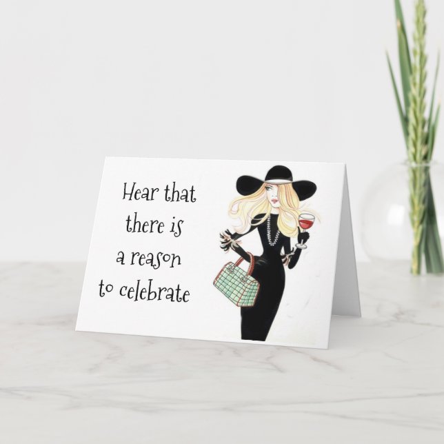 TARJETA ¡HORA DE *CELEBRAR TU CUMPLEAÑOS* CON UN POCO DE V (Anverso)