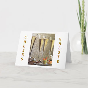 TARJETA HORA DE FELICITACIONES=BRINDIS CON CHAMPÁN